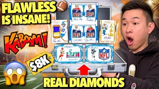 THE NEW 8K FLAWLESS BOX IS INSANE KABOOM 😱🔥 2023 Panini Flawless NFL Football Hobby Box Review [upl. by Bridgid]