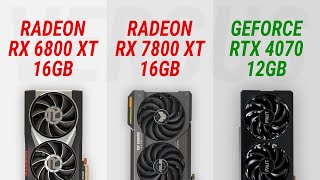 Radeon RX 7800 XT vs RX 6800 XT vs RTX 4070 Test in 6 games at 1440p2160p [upl. by Lrak424]