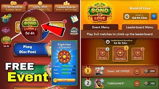 Carrom pool new Event  Bond Of Love Free Sticker Collect  TUBE GAMER carrompool [upl. by Vinna]