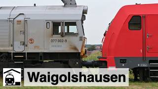 Ganz schön was los in Waigolshausen  gestörter Bahnübergang an Werntalbahn [upl. by Ssur257]