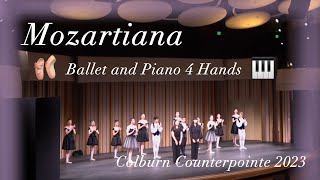 Mozartiana ballet with Piano 4 Hands Colburn Counterpointe 2023 [upl. by Ayinat311]