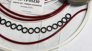 1951305230 SERVICE KIT TORQUE CONVERTER 1951305230 OIL SEAL KIT GASKET KIT KOMATSU D375 [upl. by Sunev489]