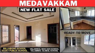 💥New flat sale in Chennai medavakkam 💥Near velammal schoolsujay school amp billabong schools [upl. by Enamrahs]