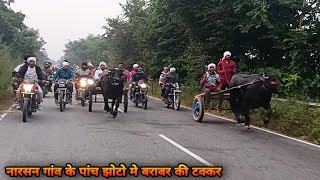 शुक्रताल गंगा जी 💥 नारसन सैल्हा रेस 5 झोटो मे कांटे की टक्कर 7KM  शिवा विजेता  jhota race 2022 [upl. by Jonme]