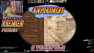 AWP МОМЕНТ  PREMIER РЕЖИМ CS2  MIRAGE  8 YEARS OLD  Am1rHan  PRO PLAYER cs2beta cs2 csgo [upl. by Malvia]