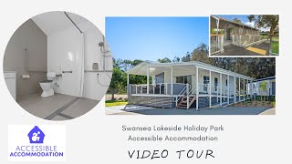 Swansea Lakeside Holiday Park Accessible Accommodation Safari tent and accessible cabin [upl. by Khalsa]