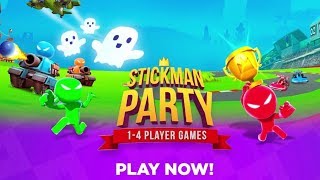 Stickman Party 1 2 3 4 Player Games Free  All Minigames Android iOS Game [upl. by Neelahs753]