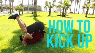 Learn How to Kick Up  Kip Up  Beginner Breaking Tutorial [upl. by Bocock]