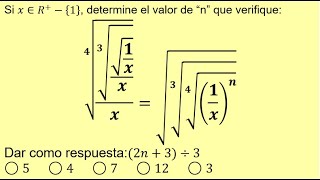 2034  Ejercicio resuelto sobre leyes de exponentes y radicales múltiples [upl. by Mattheus]