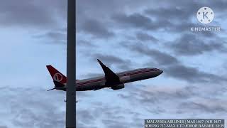 Close up LANDINGS AND TAKEOFFS  KLIA airport plane spotting [upl. by Ybbed]