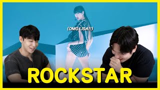 KOREAN REACT LISA  ROCKSTAR Special Stage Performance 😱 [upl. by Adirahs986]