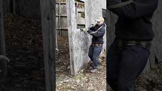 CQB Practicing Cross Entries amp Footwork cqb cqc practice training footwork selfdefense [upl. by Ardnauq]