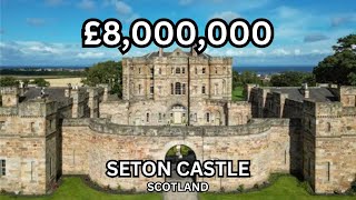 £8000000 Seton Castle w Helipad  Scotland Real Estate [upl. by Lull488]