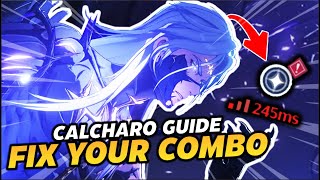 New Rotation w High Ping  Calcharo Indepth Combo Tutorial [upl. by Aihsemaj119]