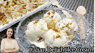 Italian Delight Ice Cream Recipe  First time on YouTube  Easy Italian Delight  Wah Meenu Wah [upl. by Nollad]