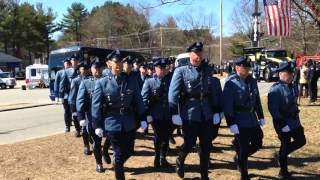 Riderless horse follows casket of fallen trooper Thomas Clardy [upl. by Ennaylime]