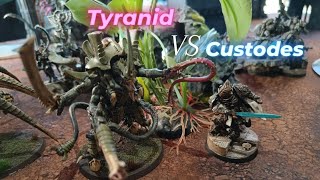 Tyranid VS Custodes Warhammer 40k Battle Report [upl. by Enitsud497]