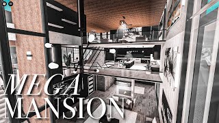 Modern Mega Mansion Bloxburg Mansion Speedbuild 50k NO GAMEPASS [upl. by Mackenie]