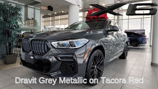 NEW ARRIVAL 2022 BMW X6 xDrive40i Dravit Grey Metallic on Tacora Red [upl. by Rubliw768]