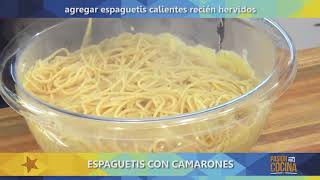 ESPAGUETIS CON CAMARONES [upl. by Eachern]