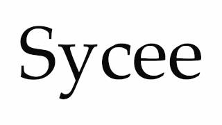 How to Pronounce Sycee [upl. by Waldemar]