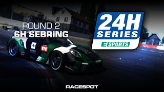 24H SERIES ESPORTS on iRacing  Round 2  6H SEBRING [upl. by Defant]