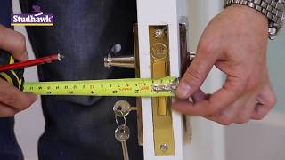 How to install a Mortise Mortice Lock and handles [upl. by Esaertal]