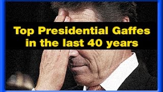 The Top Presidential Gaffes in the last 40 years  MyxTV [upl. by Anazraf]