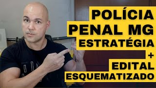 Polícia Penal Minas Gerais  Estratégia de estudo  Edital Esquematizado [upl. by Gawain739]