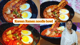 कोरियेन रामेन बोल KOREAN RAMEN BOWL allaboutkitchen484 ramen koreanfood noodles spicy [upl. by Edana]