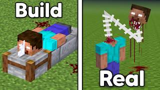 Minecraft But Scary Myth Builds Become REAL [upl. by Ixel816]