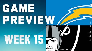 Los Angeles Chargers vs Las Vegas Raiders  2023 Week 15 Game Preview [upl. by Batista]