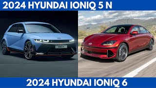 2024 Hyundai ioniq 5 N Vs 2024 Hyundai ioniq 6 Sibling Comparison [upl. by Rudelson]