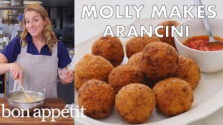 Molly Makes Arancini  From the Test Kitchen  Bon Appétit [upl. by Nona]