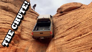 The Chute 2018 Toyota Tacoma  The scariest trail feature Ive ever done [upl. by Adriena546]