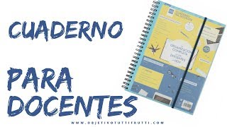 Cuaderno DOCENTE para profesoresas Review finocam [upl. by Nylitsirk]