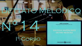 Dettato Melodico n14  I Corso  N Poltronieri [upl. by Sivehc]