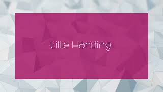 Lillie Harding  appearance [upl. by Litch544]