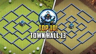 TOP 10 Town Hall 13 TH13 FarmingTrophy Base Layout  Copy Link 2024  Clash of Clans [upl. by Lydell206]