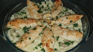 RISOTTO POULET CHAMPIGNONS PARMESAN [upl. by Yerot]