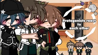 Danganronpa protagonists react to each other  Danganronpa  Gacha •St00pid• Part 22 [upl. by Haden]