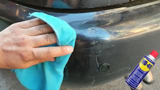 How to Remove Scratches on car paint with WD 40 [upl. by Saint457]