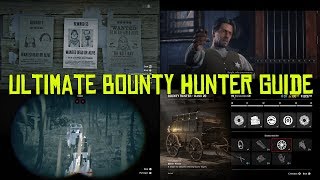 Red Dead Online Ultimate Bounty Hunter Guide How To Make Money With The Bounty Hunter [upl. by Ynatirb411]