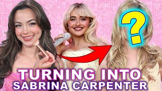 Turning into Sabrina Carpenter  Merrell Twins [upl. by Pat]