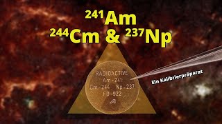 Alpha Kalibrierung mit Americium Neptunium und Curium  Praktikum Nuklearchemie [upl. by Asreht]