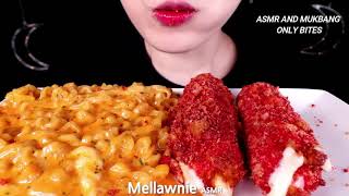 Mellawnie ASMR  GIANT CHEETOS CHEESE STICKS CARBO FIRE NOODLE ONLY BITES [upl. by Clerc]