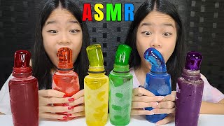 ASMR FROZEN HONEY JELLY  Rainbow Honey Jelly [upl. by Hubert811]