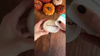 Cricut Tutorial How To Easily Personalise Pumpkins for Cosy Autumn Vibes [upl. by March454]