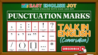 Punctuation Marks  Talk in English conversation [upl. by Edialeda185]