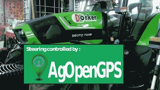 DeutzFahr 6140 robotkormány installáció bemutatása [upl. by Nairam]